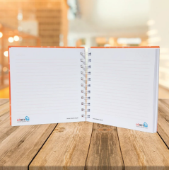 Kare Defter Turuncu Kapaklı