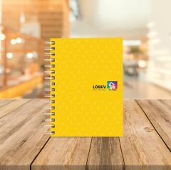 Dikdörtgen Defter Sarı Kapaklı