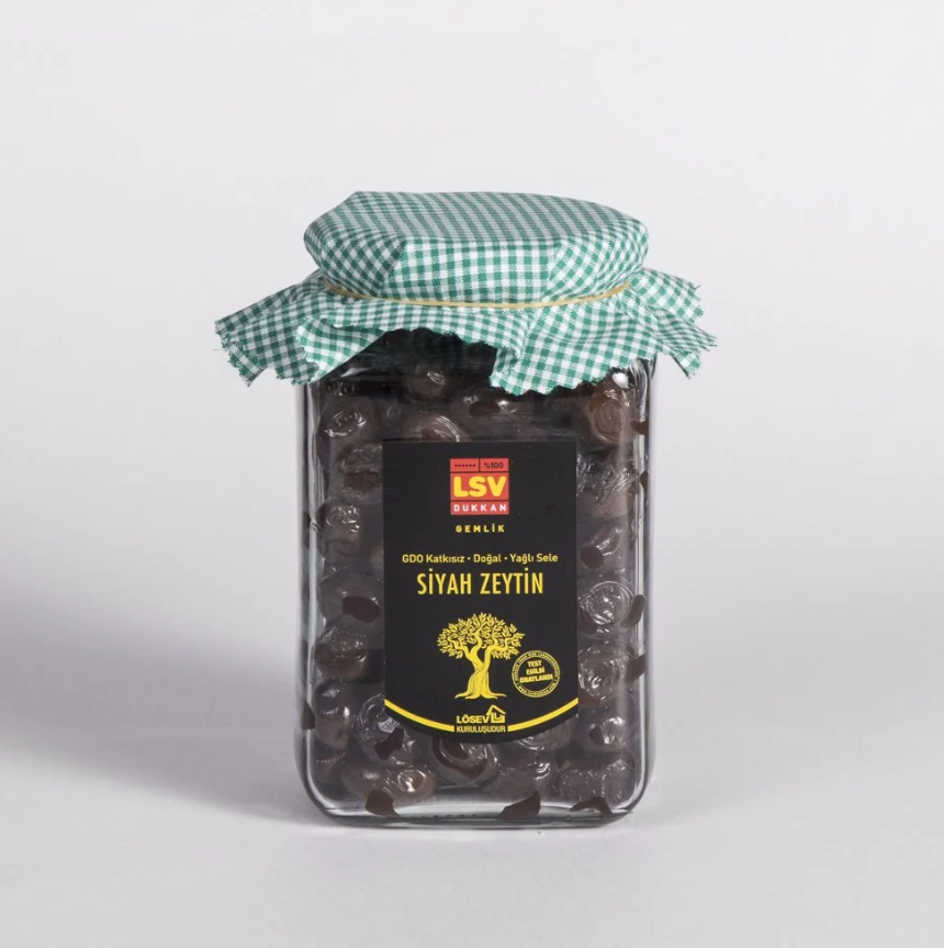 LSV GEMLİK SİYAH ZEYTİN 600 GR