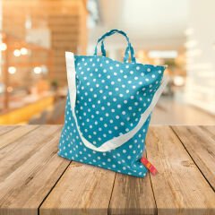 Lsv Mavi Puantiyeli Çanta