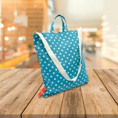 Lsv Mavi Puantiyeli Çanta