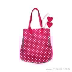 Lsv Pembe Puantiyeli Çanta