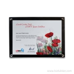 Ahşap Gelincik Yaşam Sertifikası Büyük