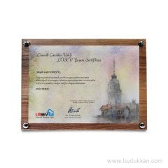 A5 Çerçeveli Yaşam Sertifikaları - Kız Kulesi