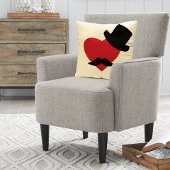 LSV ŞAPKALI KALP  BABALAR GÜNÜ YASTIĞI