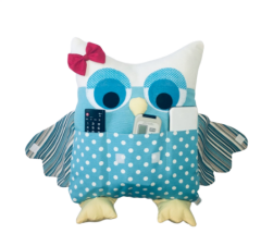 Lsv Baykuş Yastık Mavi