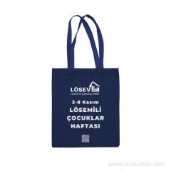 2-8 Kasım Lçh Bez Çanta Lacivert