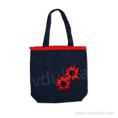 Lsv Kasımpatı Çanta Kırmızı Çiçekli