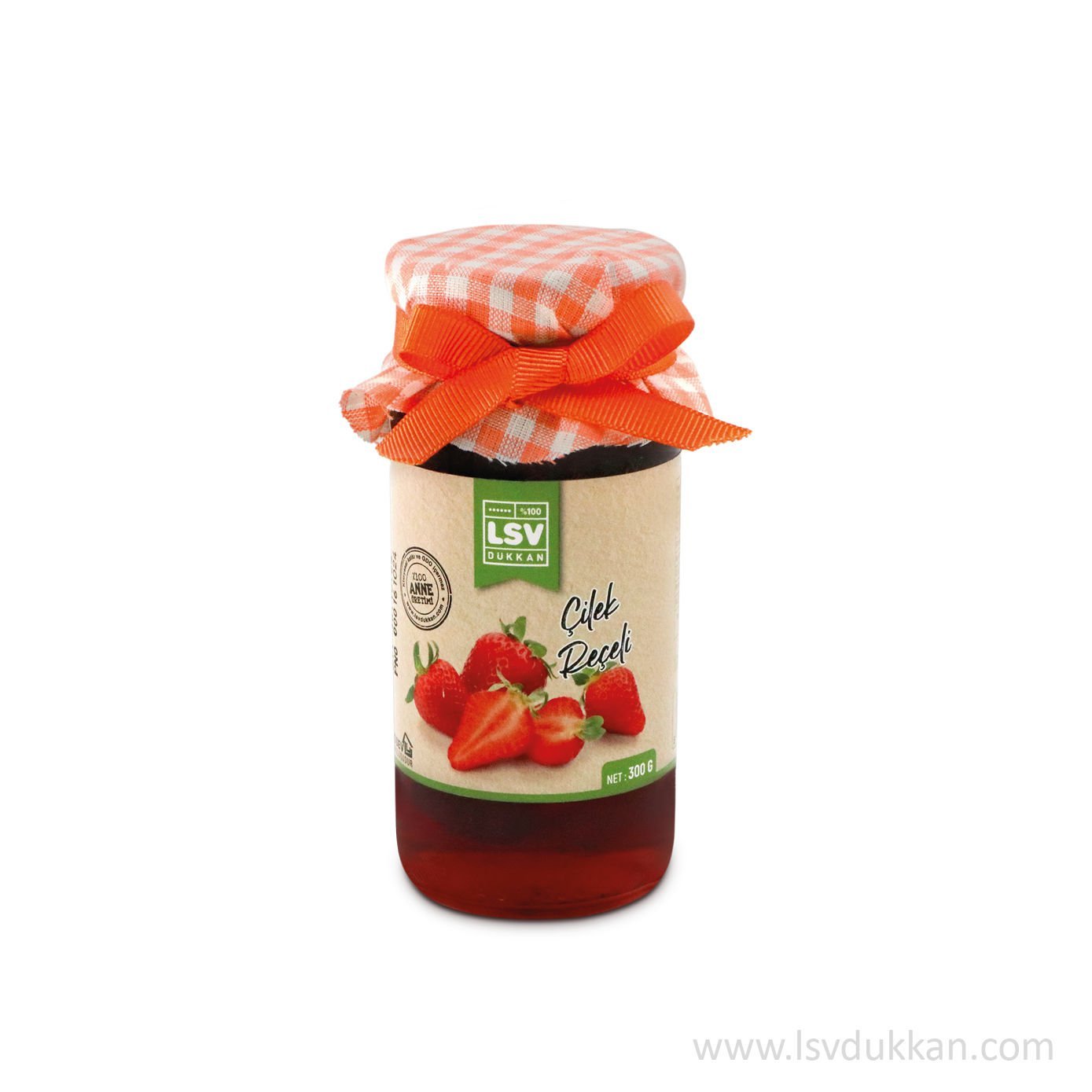 LSV DOĞAL ÇİLEK REÇELİ 300 GR