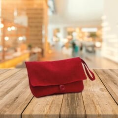 Lsv İbiza Keten Çanta Kırmızı