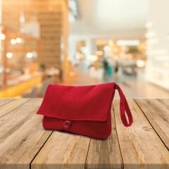 Lsv İbiza Keten Çanta Kırmızı