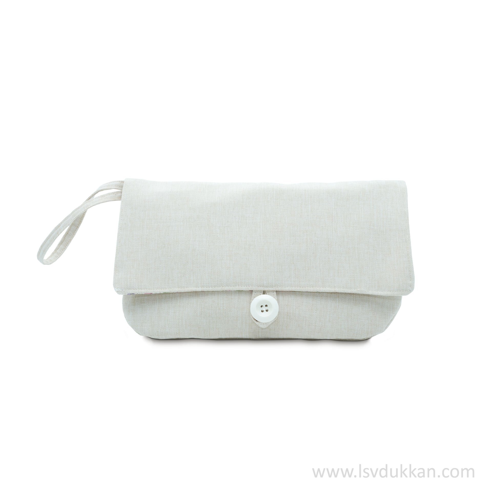 Lsv İbiza Keten Çanta Krem