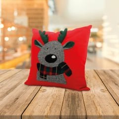 GEYİKLİ KIRMIZI YASTIK