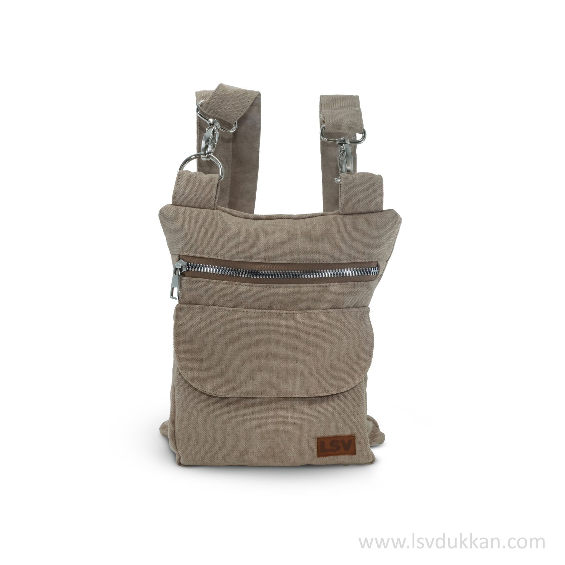 İBİZA KETEN ÖNÜ CEPLİ TARÇIN ÇANTA