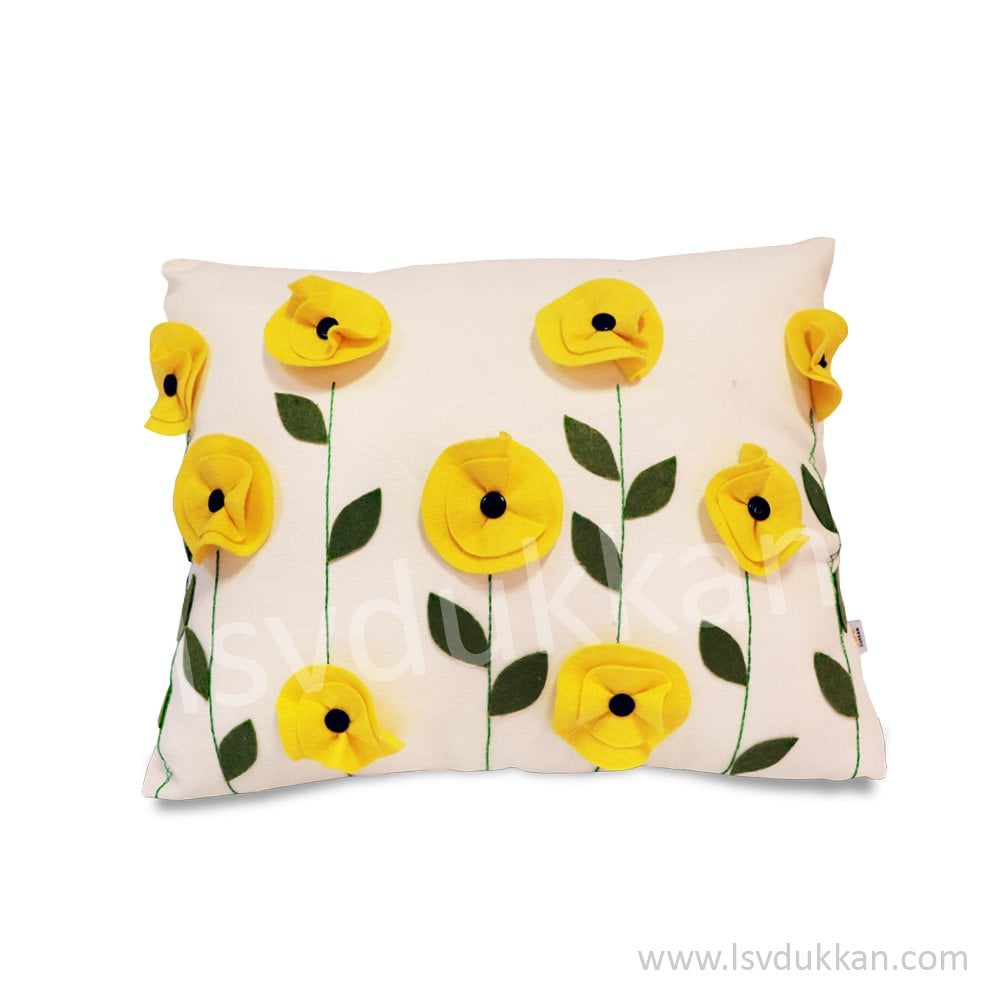 Lsv Sarı Gelincik Yastık