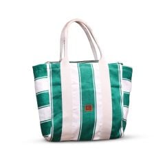 YEŞİL ÇİZGİLİ KOL ÇANTASI