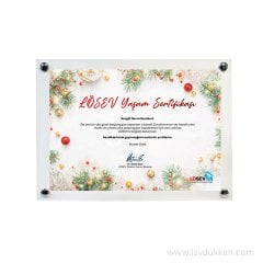 Yeni Yıl Sağlıkla Gelsin Ahşap Küçük