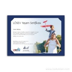 A4 Paspartu Yaşam Sertifikaları - Sevgi Dolu Babam