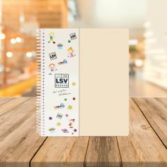 DEFTER - A4 4+1 SEPERATÖRLÜ Krem