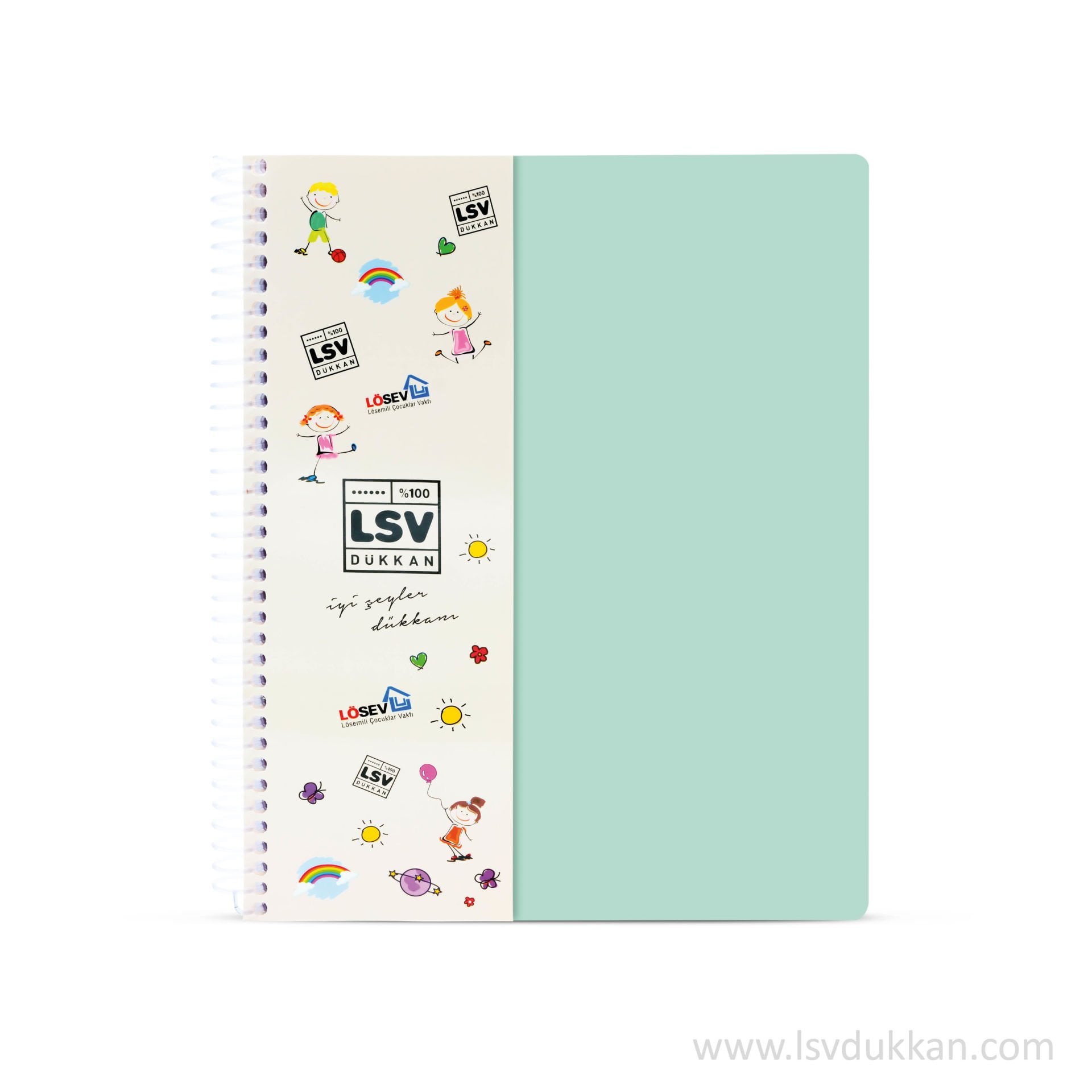 DEFTER - A4 4+1 SEPERATÖRLÜ Açık Yeşil