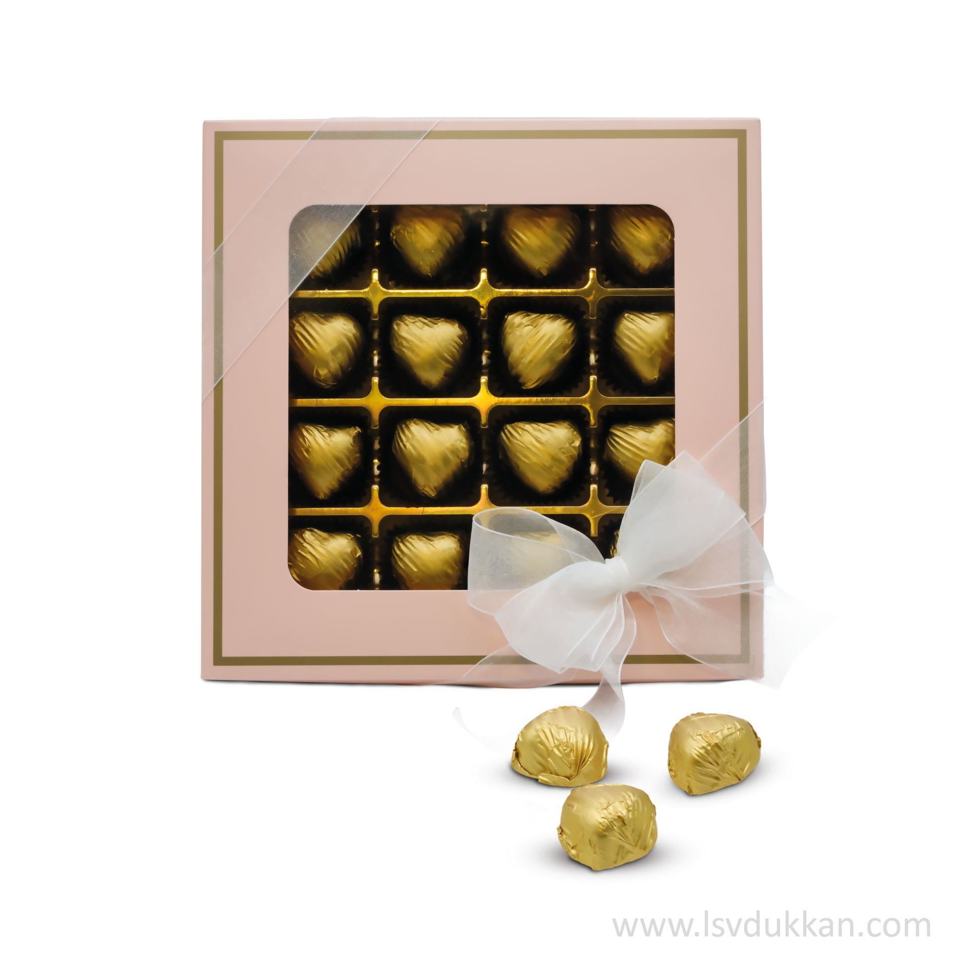 Lsv Kalp Çikolata Pembe Kutu